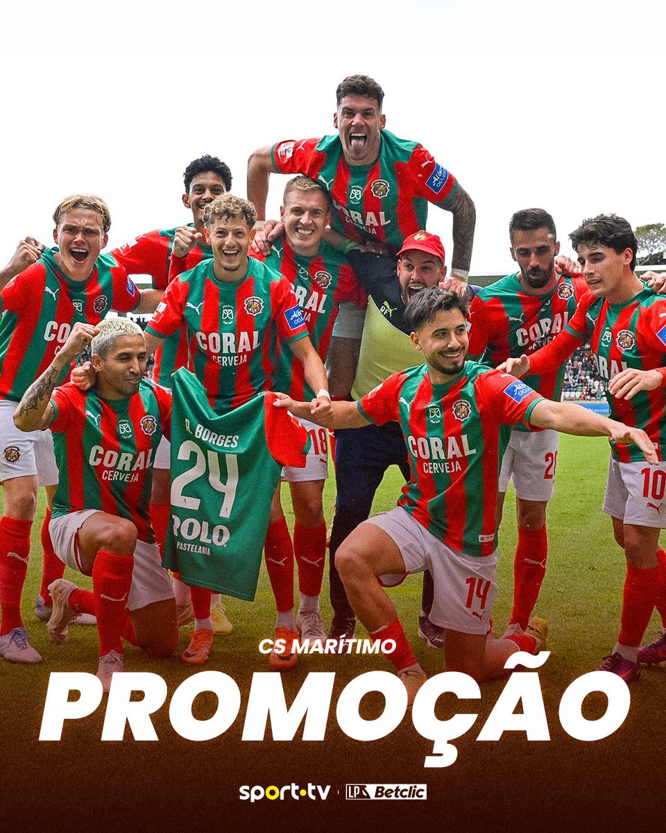 O histórico Club Sport Marítimo está de volta ao 1º escalão do futebol português 🙌🦁

Bem-vindos de volta, leões do almirante!

#sporttvportugal #LIGAnaSPORTTV #LigaPortugalBetclic #CSMarítimo