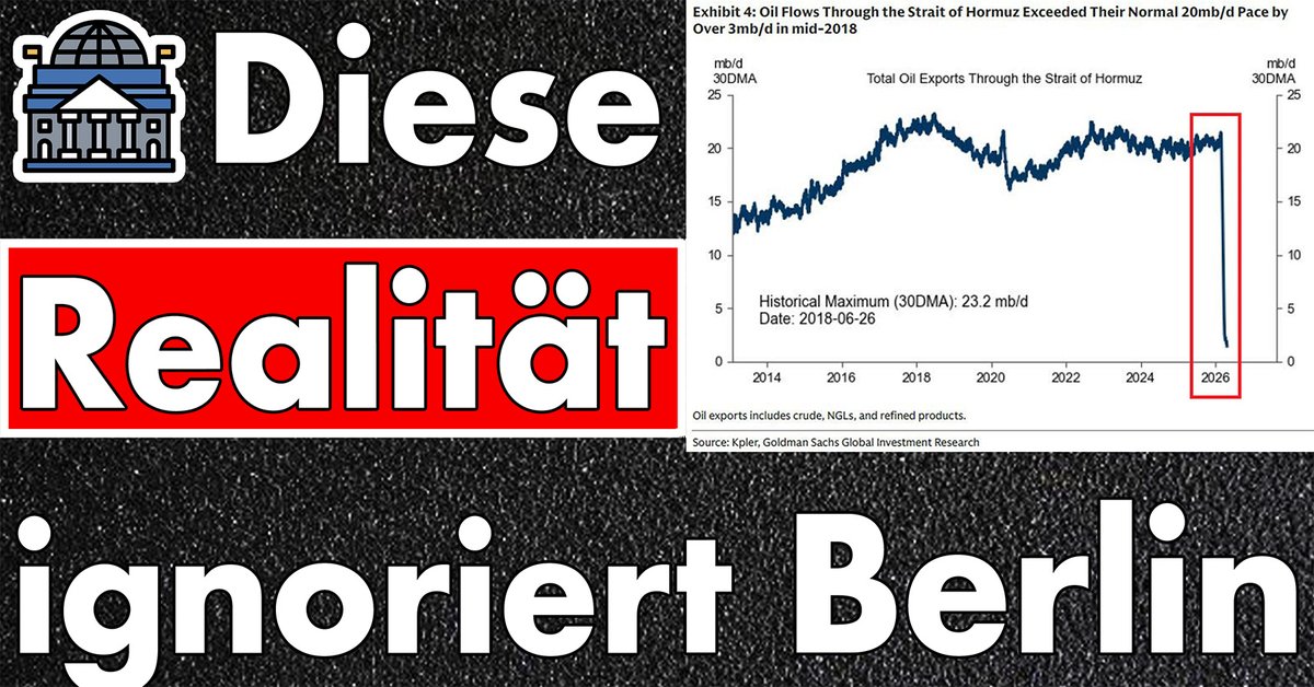 Politikmit_Kopf's tweet image. #Realität: Die #Krise frisst sich langsam überall durch &amp;amp; die #Politik spricht noch von Pflastern!

Videolink im Kommentar. #Hormuz