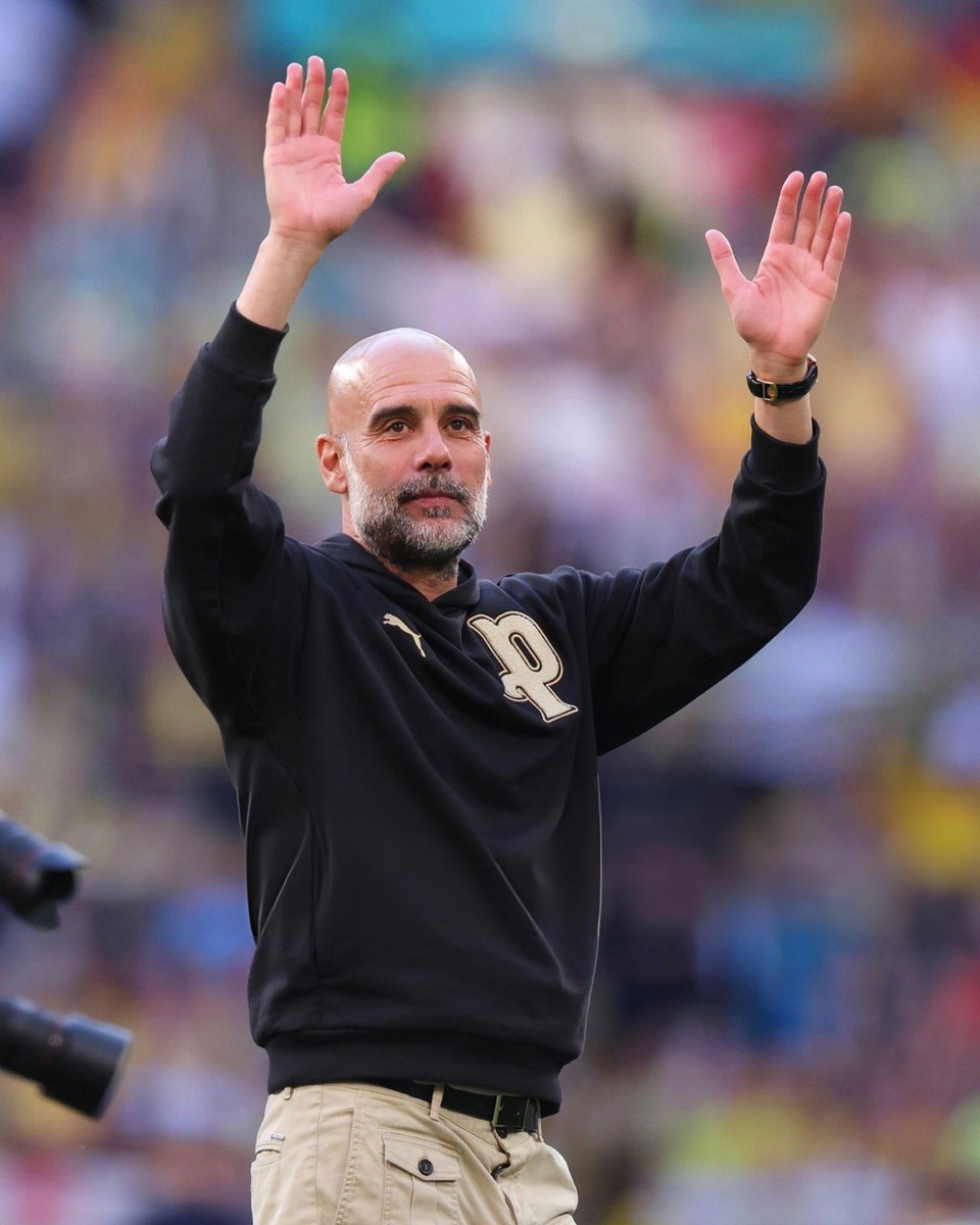Pep Guardiola: “Let’s do it together! Five games plus the FA Cup final. Let’s do it together! After that, summer holidays and come back next season…”

🎥 youtu.be/kNMluUbkbog