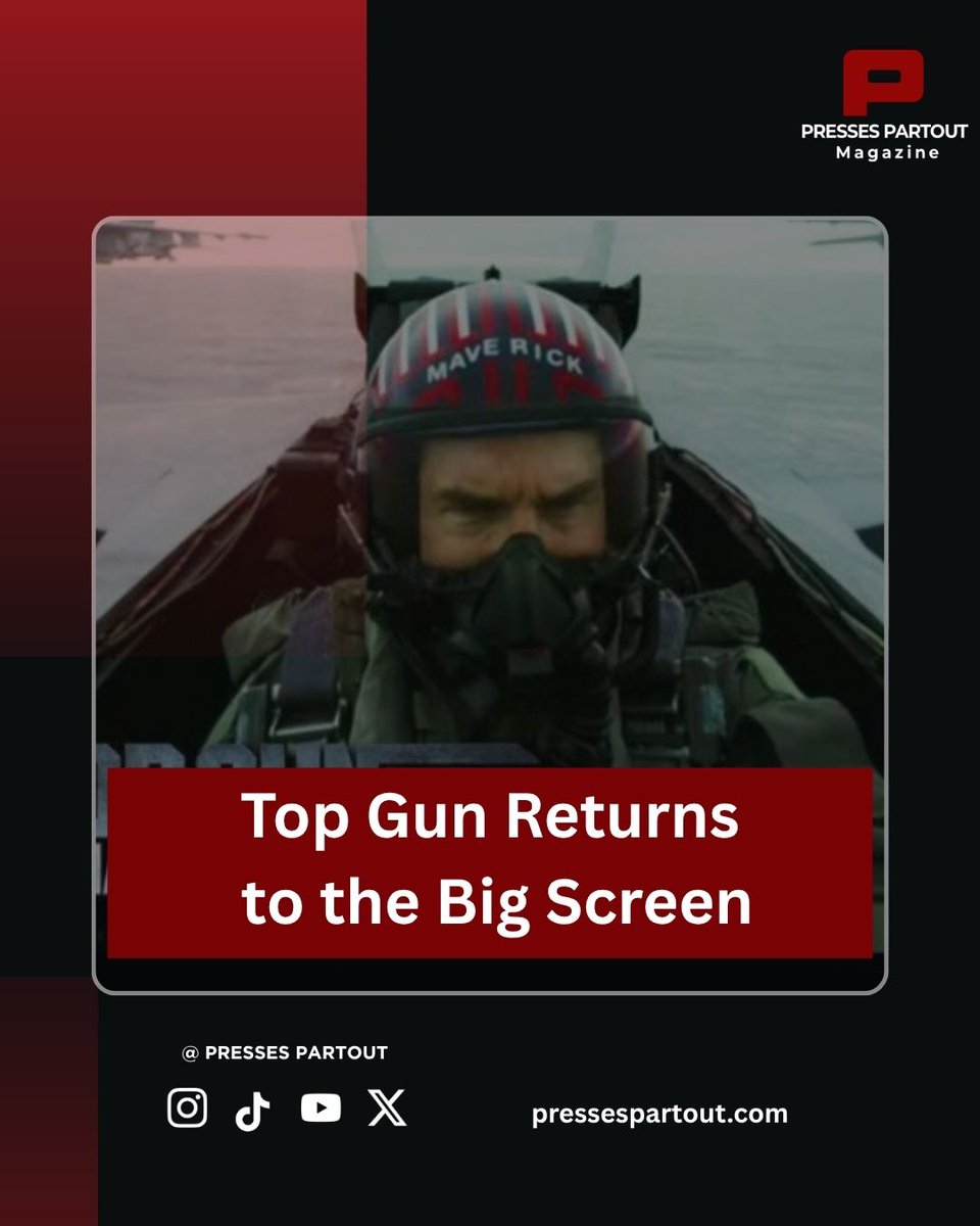 pressespartout's tweet image. Top Gun and Top Gun Maverick return to cinemas May 13. A 40 year celebration on the big screen.
⬇️
pressespartout.com/?p=34856

Follow us to stay updated.

#presses_partout_magazine 
#cinema #tomcruse #films
#followus