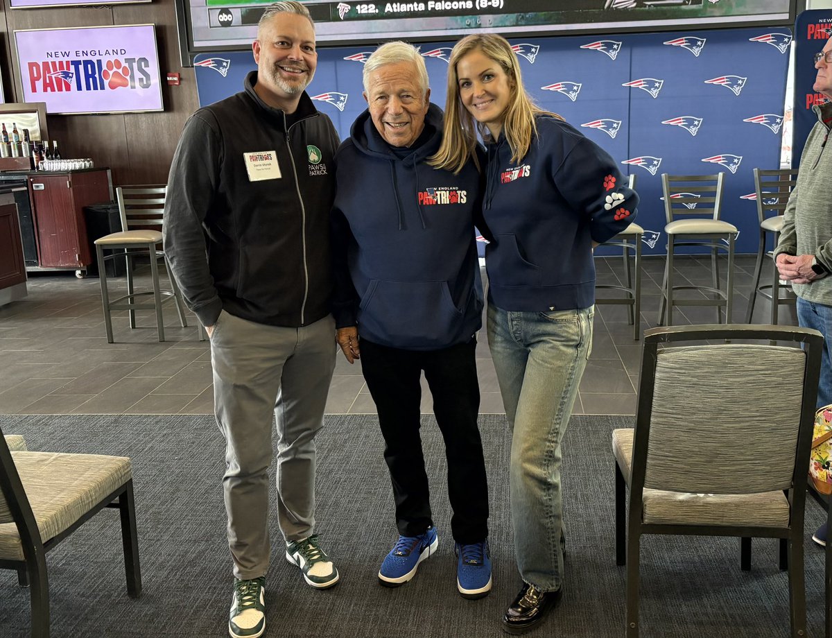 DarrinUtynek's tweet photo. What a GREAT DAY! @pawsforpatrick participated in the @Patriots Foundation - 2026 NFL Draft Pawtriots event!  As our partnership grows, so does our impact. 

Special thanks to Robert &amp; Dr. Dana Kraft for their hospitality &amp; vision - bringing so many great organizations together! https://t.co/N9R7EDDbCm