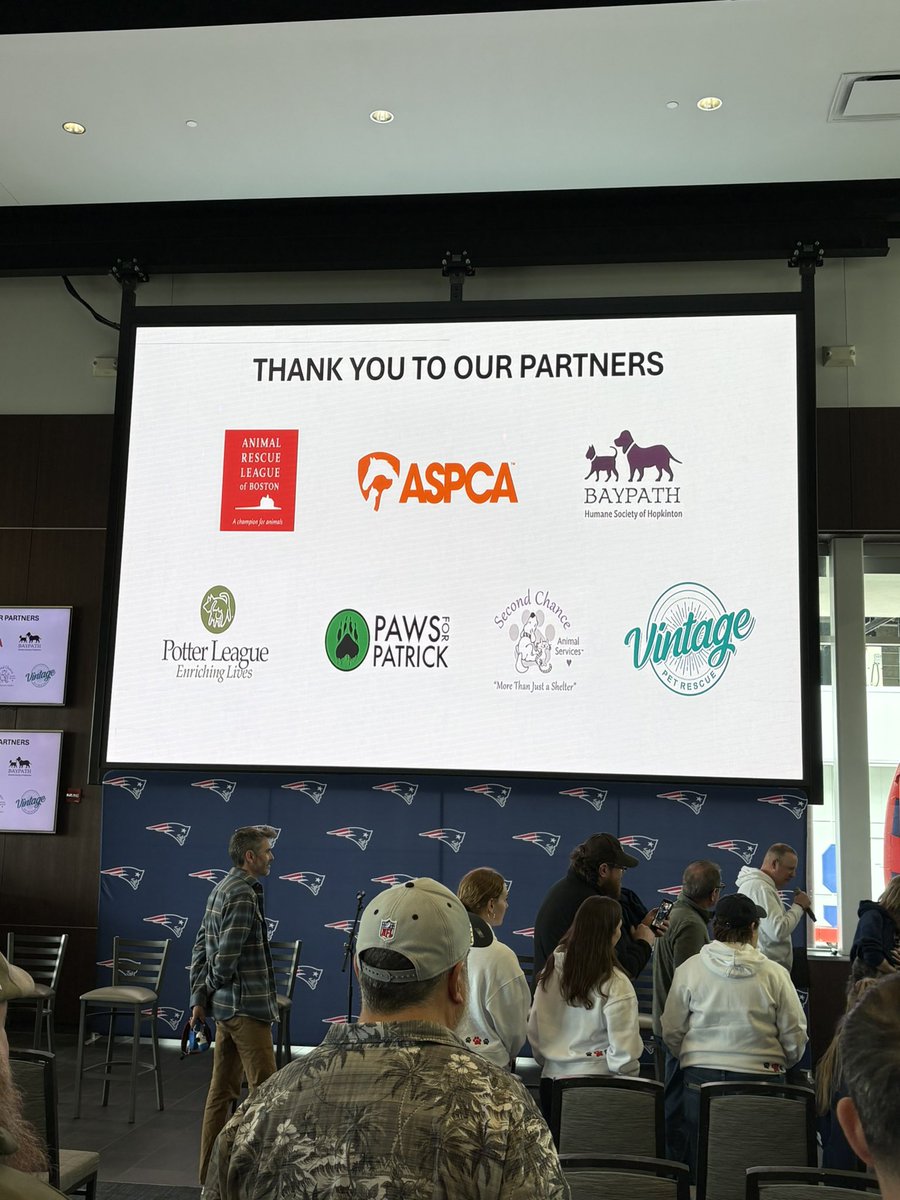 DarrinUtynek's tweet photo. What a GREAT DAY! @pawsforpatrick participated in the @Patriots Foundation - 2026 NFL Draft Pawtriots event!  As our partnership grows, so does our impact. 

Special thanks to Robert &amp; Dr. Dana Kraft for their hospitality &amp; vision - bringing so many great organizations together! https://t.co/N9R7EDDbCm