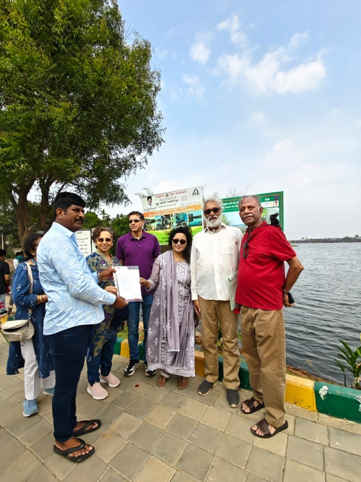 rotary3192's tweet photo. DG Prof. Elizabeth Cherian visited Doddajala Lake, beautifully revived and restored by the Rotary Club of Bangalore (RCB). Spanning 75 acres, the lake stands as a testament to Rotary’s commitment to sustainability, and has now been proudly handed over to the Panchayat.
#rotary https://t.co/3Arzti9UK4