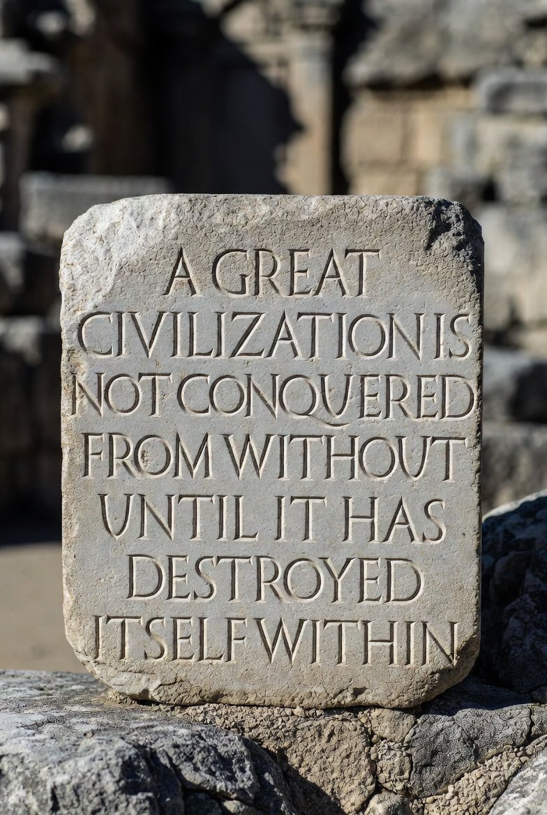 6O3Sabrina's tweet image. A GREAT CIVILIZATION IS NOT CONQUERED FROM WITHOUT UNTIL IT HAS DESTROYED ITSELF WITHIN ~  
Will Durant 
#NHpolitics #MAGA #2A #TRANS #LGBTQ #FITN #GenX #GenZ #NewHampshire #LiveFreeOrDie #AMERICA #USA #TRUMP #SCOTUS