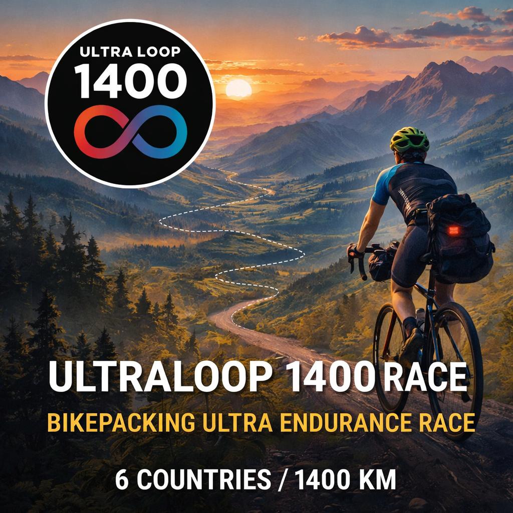 ultraloop1400's tweet image. 1400 km.  
6 countries.  
No support.

Ultra Loop 1400 Race  
Start: 5 Sept 2026 🚴

Would you try this?

#bikepacking #ultracycling #cycling