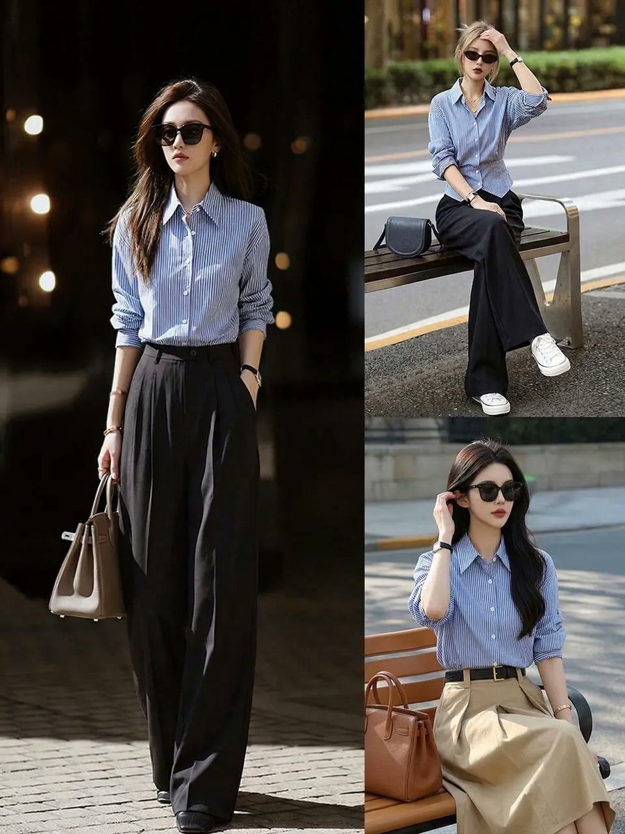 panda_xx_x's tweet image. Summer blouse fits that won't quit 💅 | Work-ready + slimming + premium vibes | From meeting to drinks, one outfit does it all | What's your go-to summer work piece? 👇

#SummerStyle #WorkOutfit