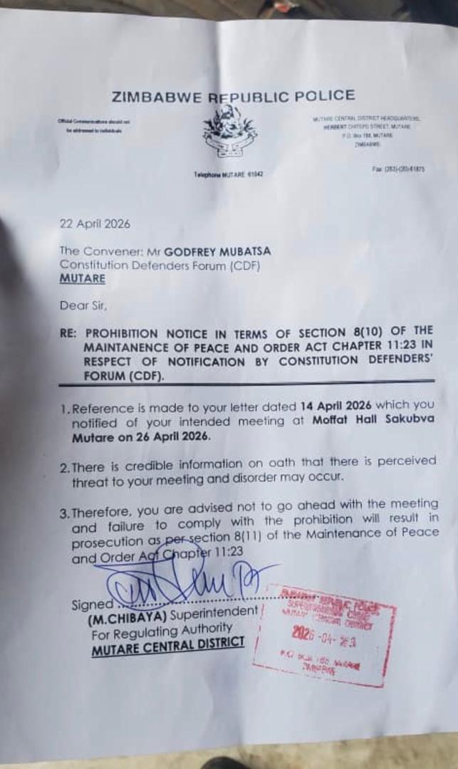 Councillor Denford Ngadziore tweet media