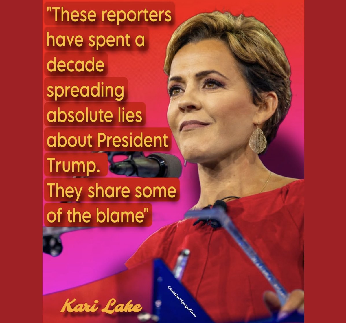 ChristinaNewstv's tweet image. #NEW Kari Lake Senior Advisor for the U.S. Agency for Global Media
"These reporters have spent a decade spreading absolute lies about President Trump."

"They share some of the blame for what happened tonight."

"I walked out right next to Jake Tapper &amp;amp; looked him in the eye.