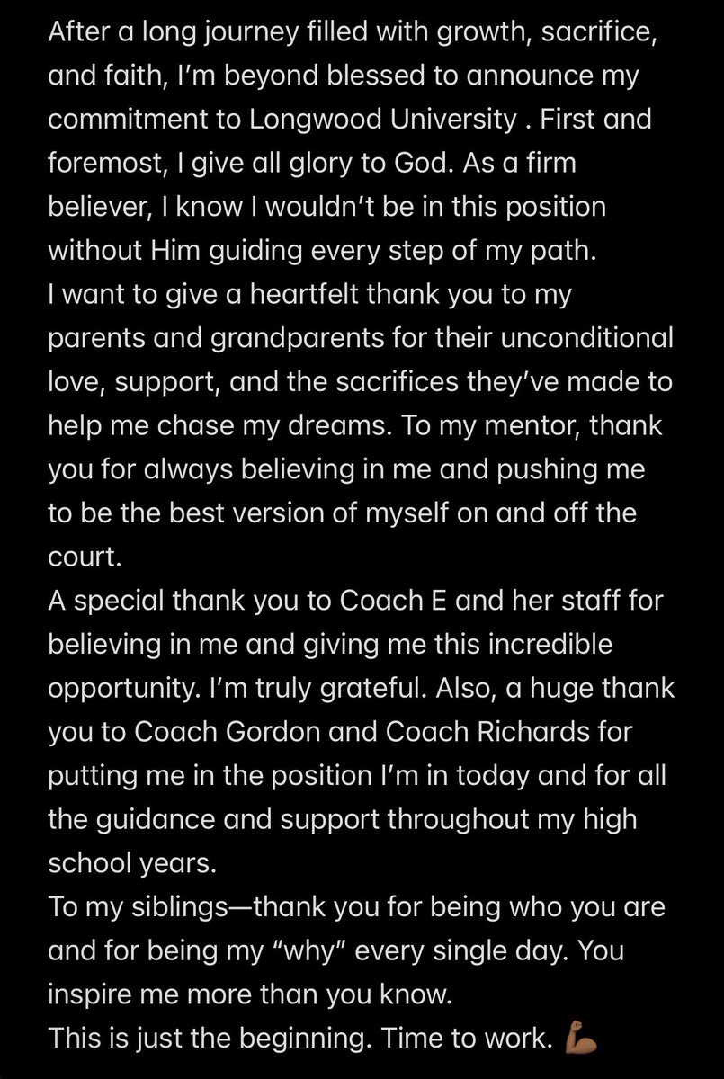 25Lyric's tweet image. Same person. Same number. Different division… D1 now🩵. 
#Lancers #LongwoodUniversity
#blessed