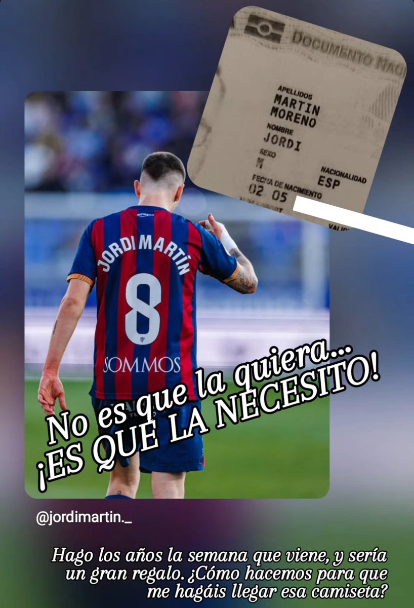 Jordi_MM's tweet photo. ¿Me ayudáis a que la @SDHuesca me haga llegar la camiseta para mi cumple?
@tjcope @ellarguero @marca @diarioas @mundodeportivo @sport @elchiringuitotv @aragontv @aragonradio @Guaschcope @Fiebre_Maldini @LaLiga @Nostrapacus_ @PoliRinconFacts https://t.co/0v37kSgkAc