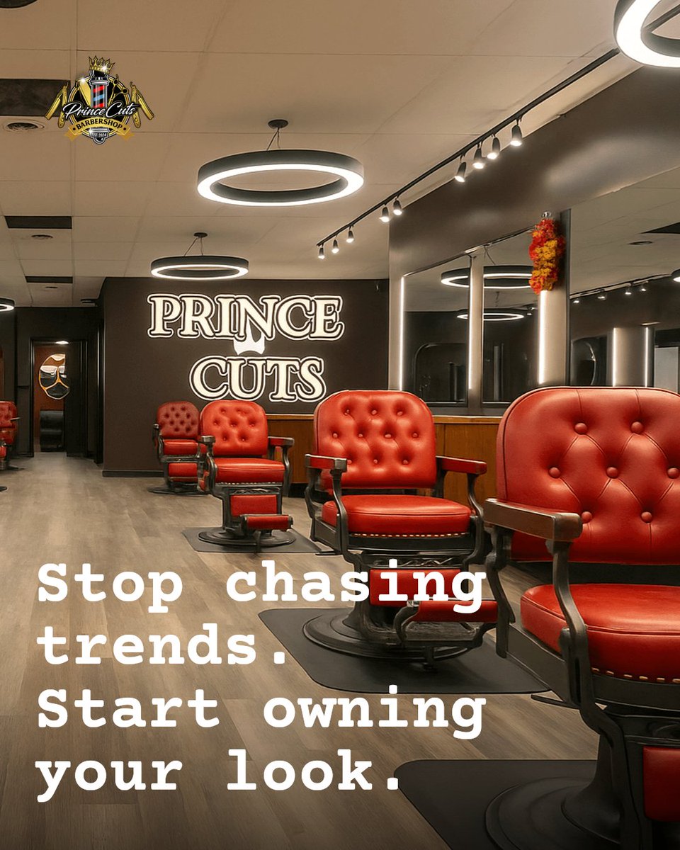PrinceCutsLex's tweet photo. Be honest: chasing every new grooming trend just leaves you looking inconsistent and tired. Consistency builds the sharp, put-together look that commands respect. Stop showing up average. Book your cut at Prince Cuts. #princecuts #LexingtonBarbers #LexingtonBarbershop https://t.co/xF4V3WiqzL
