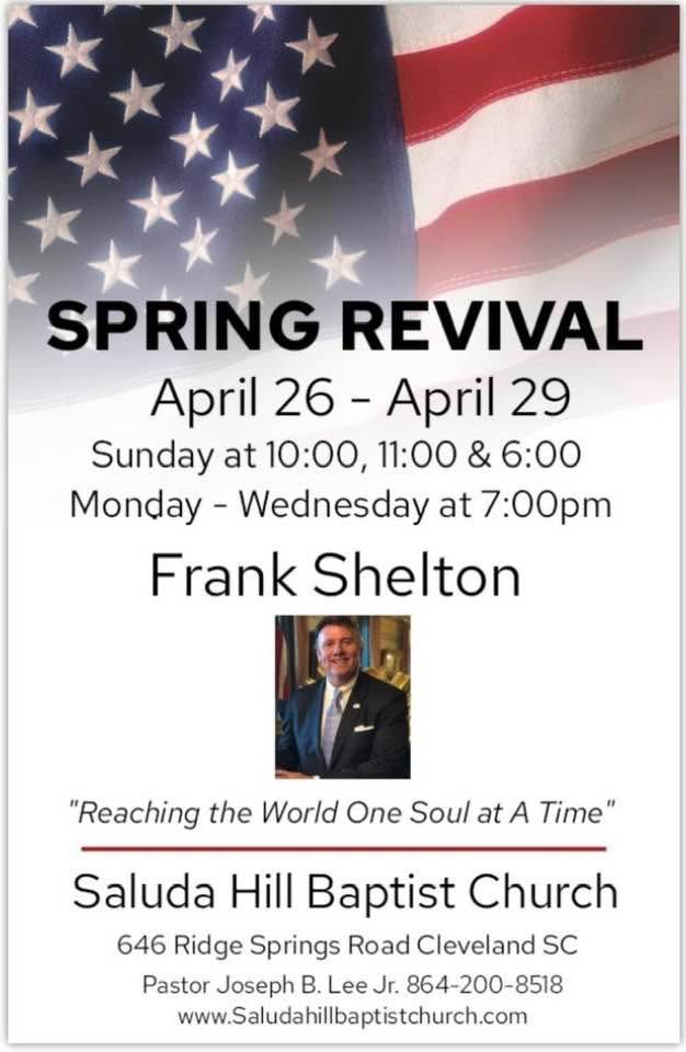 FrankSheltonJr's tweet image. Great first service today @ Saluda Hill Baptist in SC. It was built in 1700’s and maybe nicest view I’ve preached facing Blue Ridge Mtns. The church is all glass behind sanctuary. Revival today - Wed. #Souls