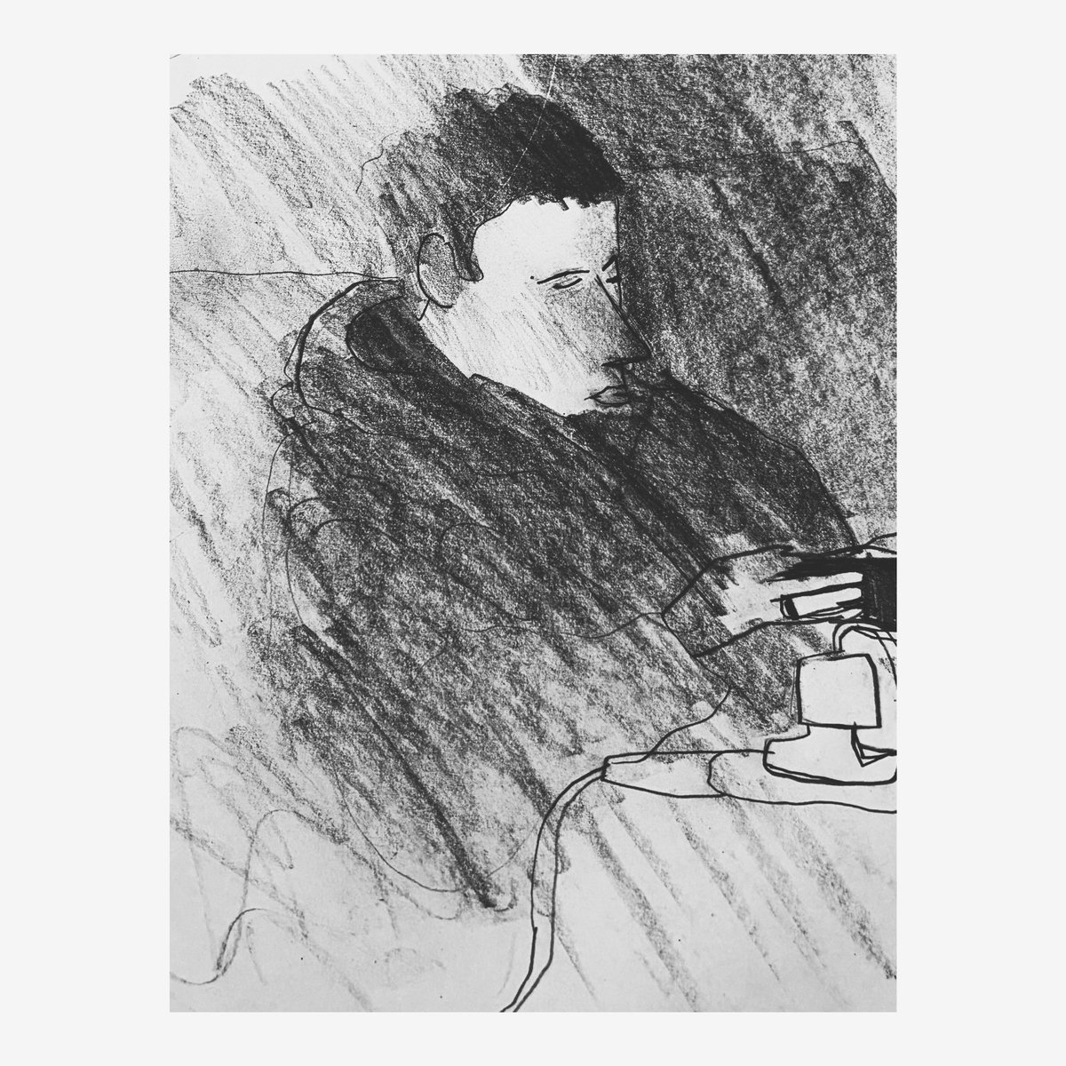 irfanajvaziart_'s tweet image. The #dailysketch #sketchbook #charcoal