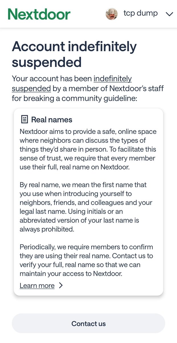 dump_tcp's tweet image. @Nextdoor #app #apple #android nice website doesn't even work on submitting reports can't even delete my account also making it mandatory to use first and last name on my profile is insane how to get doxxed 101 also so many scammers on you're app 2 people failed at scamming me