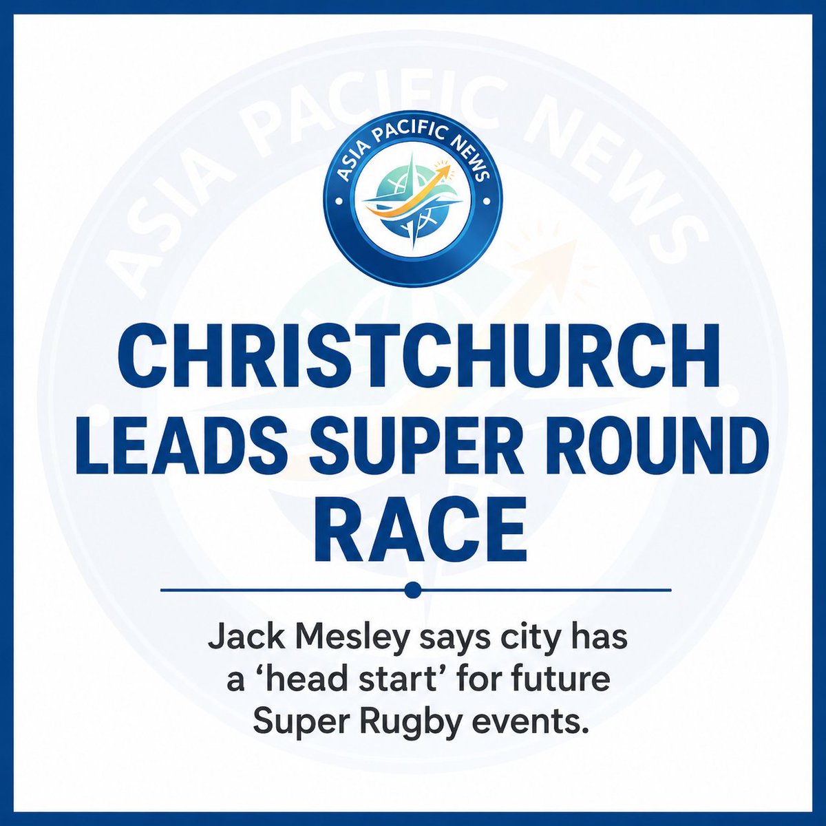 paullinus's tweet image. Christchurch is leading the race to host future Super Rugby Super Rounds, with CEO Jack Mesley admitting the city has a “head start.” Strong planning, fan buzz, and a new stadium are key factors. #SuperRugby #Christchurch #SuperRound
Details here:
facebook.com/share/p/17Sznm…