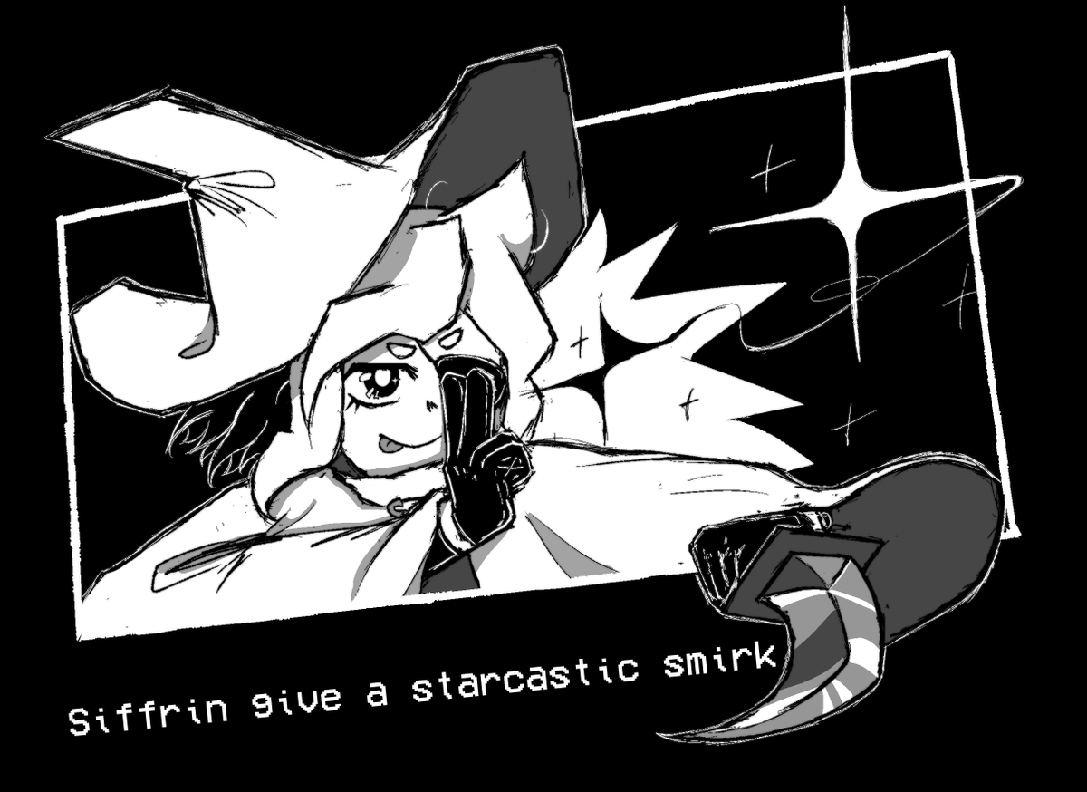 Tuxony's tweet image. Silly idea for not-timeloop-Siffrin special pop-in
#isat