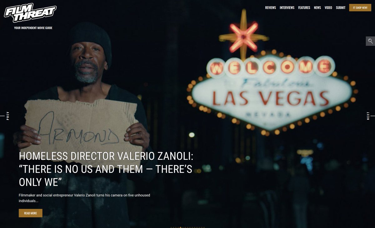 FilmThreat's tweet image. "...seeks to restore dignity and visibility to people too often rendered invisible by society." Homeless director Valerio Zanoli on why there is no us and them, only we.
filmthreat.com/interviews/hom… #SupportIndieFilm #Homeless #Documentary