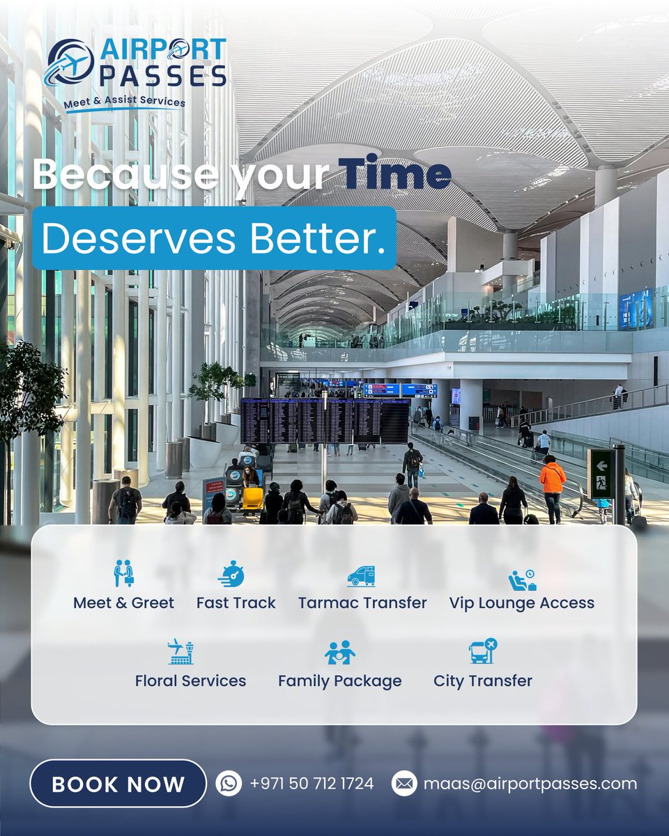 AirportPasses's tweet image. Upgrade your journey at Bahrain International Airport with Airport Passes ✈️

Enjoy seamless Meet &amp;amp; Greet, Fast Track, VIP Lounge access, and Tarmac transfers.

📲 Book now &amp;amp; travel smart:

📞+971 50 712 1724
📩maas@airpotpasses.com

.
#travel #bahrainairport #viptravel