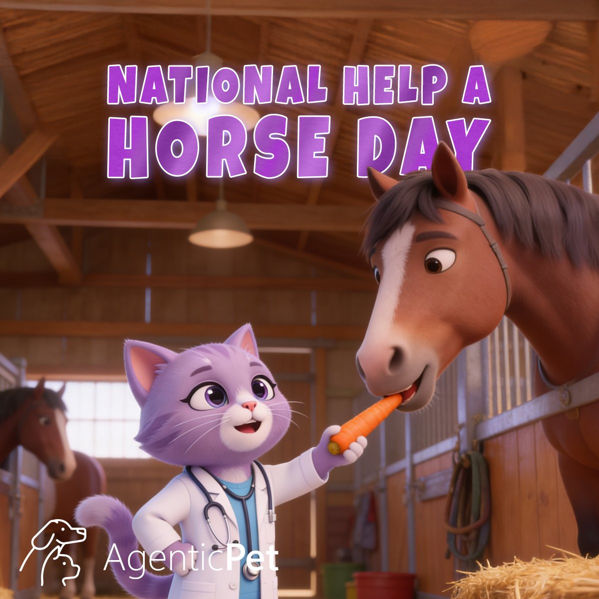 AgenticPet's tweet photo. 🐎🐾 National Help a Horse Day

A day to recognize the care, respect, and support these incredible animals deserve. ❤️

For @PetVivo, advancing animal health and improving quality of life isn’t just a goal, it’s a commitment, especially for animals like horses that give so much.

@AgenticPet proudly stands with and fully supports this commitment too.. 😇
#HelpAHorseDay