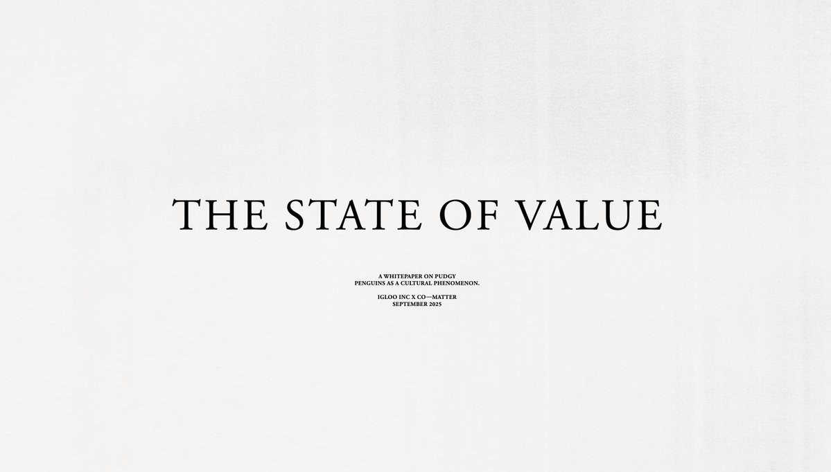 The State of Value. 

A deep research project we've been working on for almost two years.

Looking forward to releasing this soon.