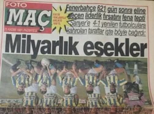 Maç sonucu
Galatasaray 3-0 Fenerbahçe 

Tebrikler Galatasaray'ım💛❤️💛❤️
Fenerbahçe hiç değişmiyor 
#GSvFB