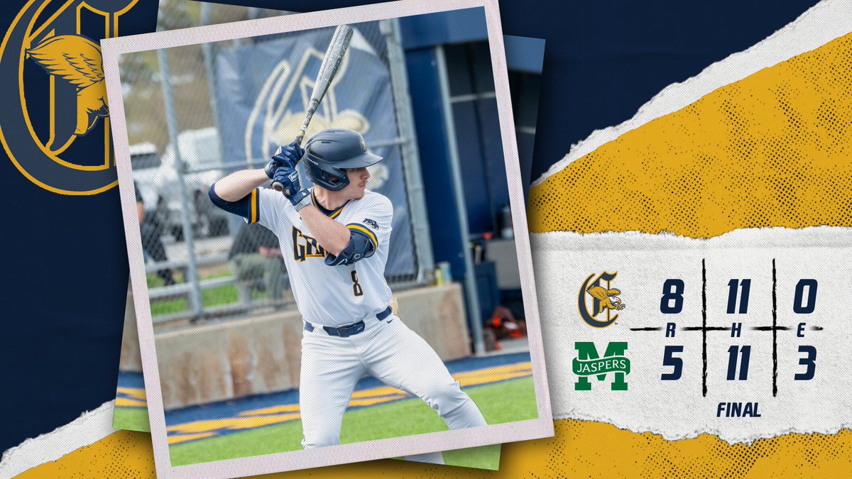 GriffsBaseball's tweet photo. #Griffs WIN! 🤩

Canisius secures the series victory over Manhattan!  

#MAACBaseball https://t.co/VUWw4rxgC9