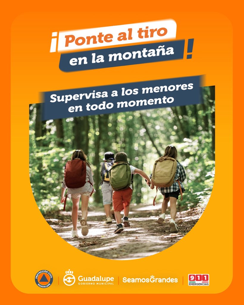 municipiodegpe's tweet photo. Si vas al Cerro de La Silla con tus hijos #PonteAlTiro. 👀👧🏽👦🏻

El senderismo en familia es mejor cuando es seguro, evita que niñas y niños se salgan del camino. ¡Supervisalos en todo momento! 💪🏽🛣️

#SeamosGrandes https://t.co/1ZkDh1bQSY