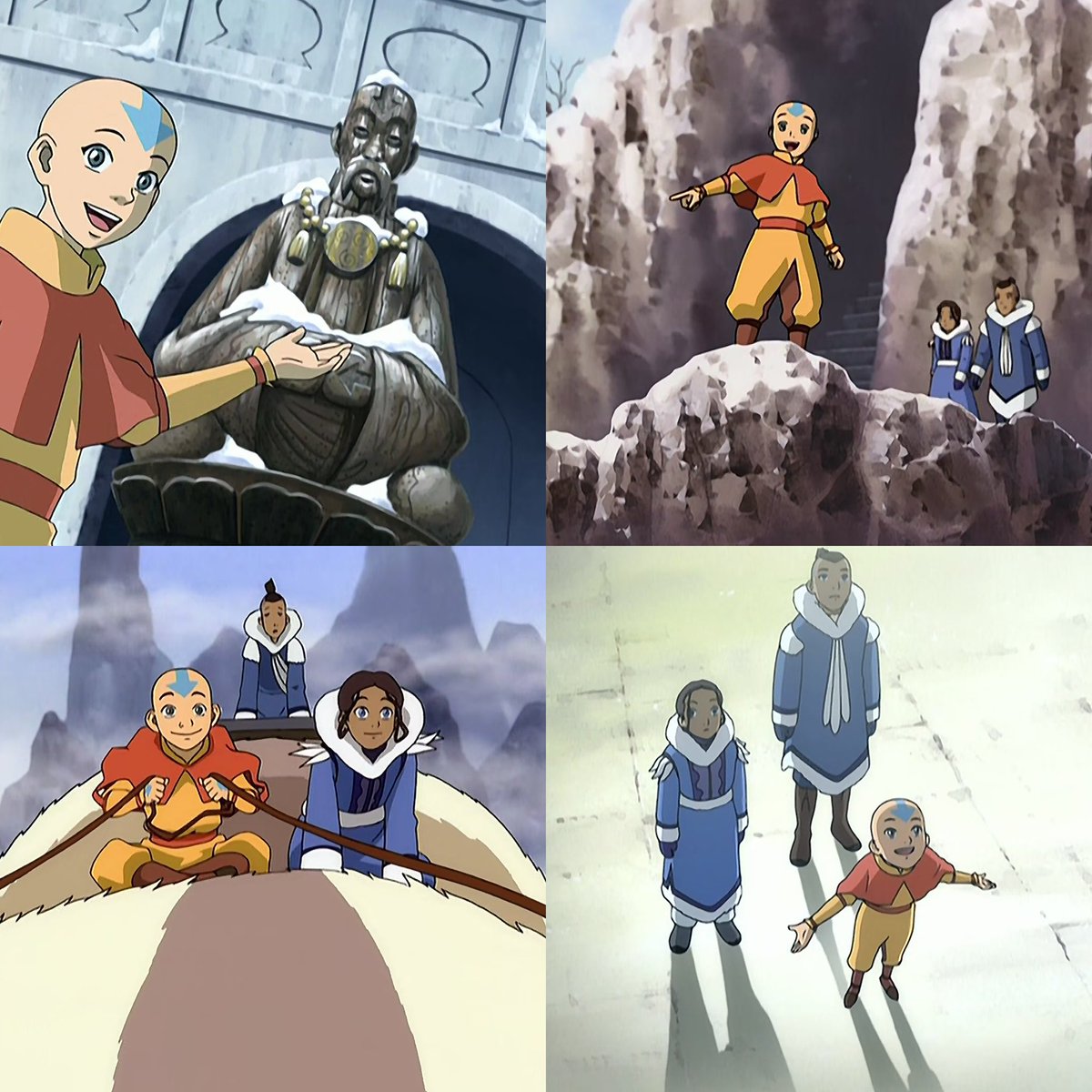 Look how happy and excited Aang was before he learned about the ...