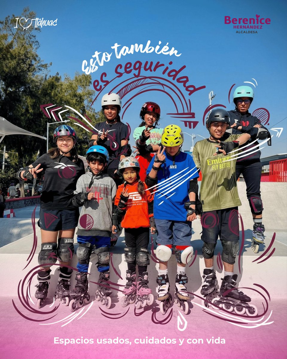 bereheca's tweet photo. Ruedas, risas y un espacio lleno de vida.
Niñas y niños disfrutando, moviéndose con libertad y haciendo suyo este lugar.
También así se construye la seguridad en Tláhuac. https://t.co/rnQl0KF0Nn