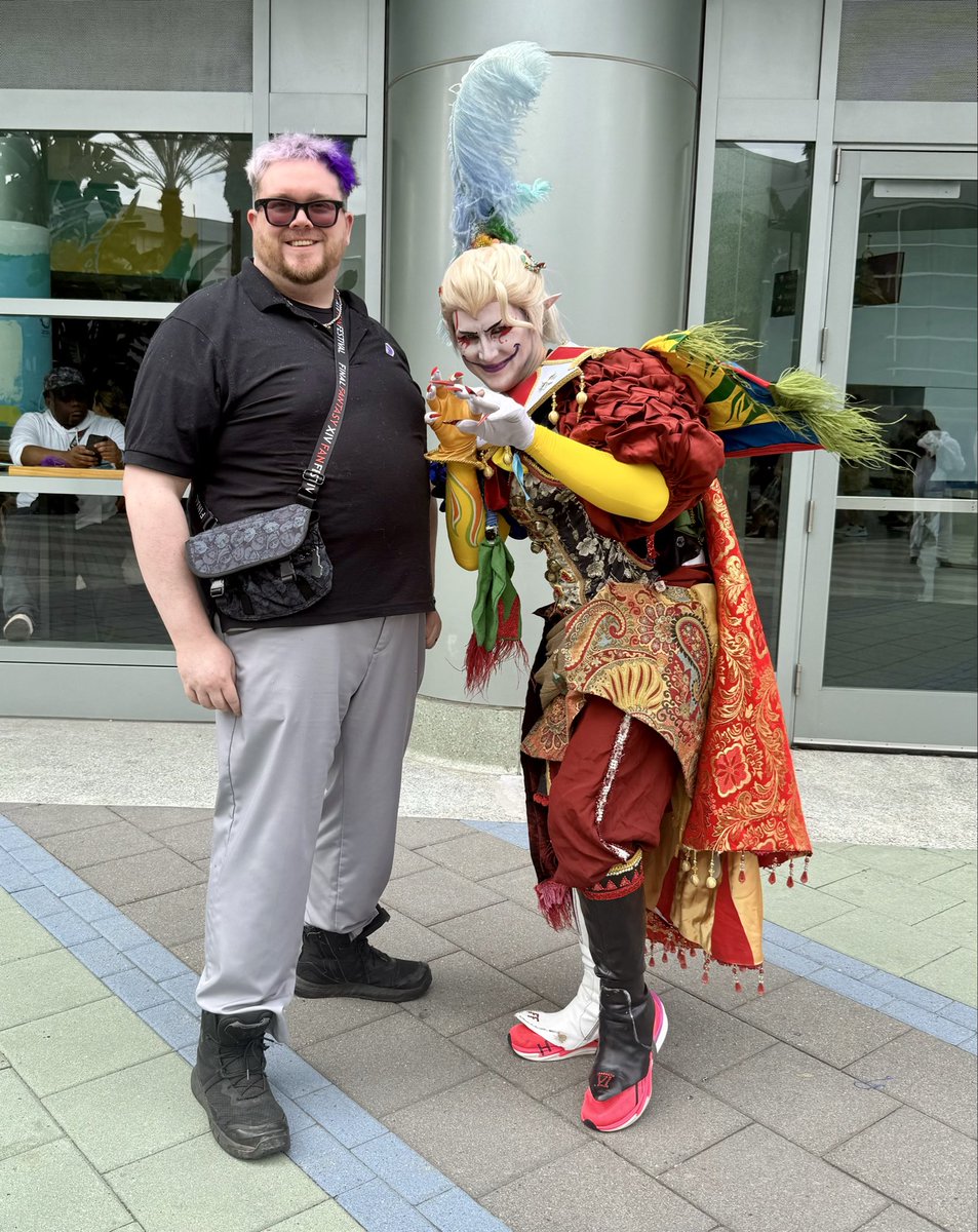 Kniraven's tweet photo. I found a Kefka!
#FFXIVFanFest #FinalFantasyXIVFanFest #FanFest2026 #FFXIV https://t.co/h8gqXO2E1b