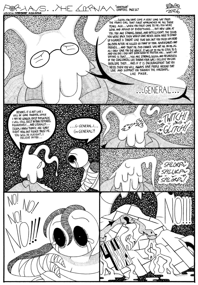 PortalsComic's tweet image. Portals: The Arrival (Chapter 1, Pages 164-167)
So much to take in, so much to grapple with, so much to worry about in your new future. The grief of your losses and burden of expectations is crushing you. #portalscomic #portalsthearrival #webcomic #scifi #scififantasy