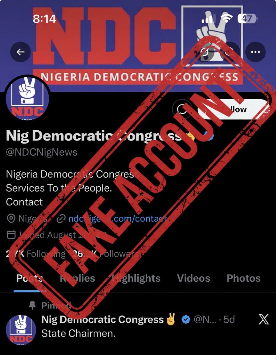 Nigeria Democratic Congress tweet media