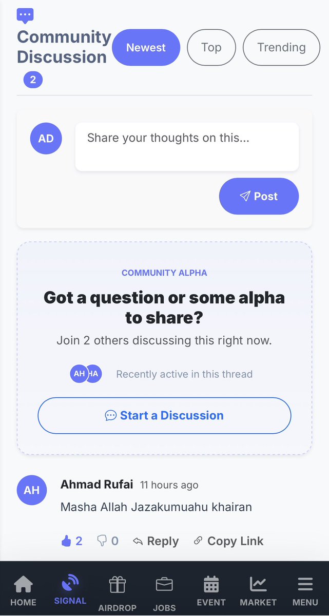 fuchaweb3's tweet photo. NEW UPDATE ON THE FUCHAWEB3 PLATFORM

You can now comment on any post within the Fuchaweb3 platform, including signals, airdrops, web3 jobs, news, and more. Additionally, just like on Facebook, users can reply to your comments, and you can respond back to them.

We introduced this feature so that anyone with questions or a need for clarification can get detailed information quickly, turning the platform into a discussion forum.
Furthermore, every comment or reply you make earns you points. We will announce the benefit and use of these accumulated points in the future, Insha Allah.

You can start using these features right now. The website link is available below 👇 .

https://t.co/ObDT7l7yHh