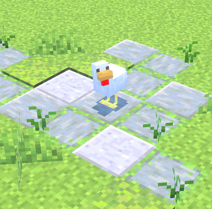 pleinair1212's tweet image. 毎日新ブロック追加295日目【草の生えた石タイル】
 #Minecraft #Blockbench