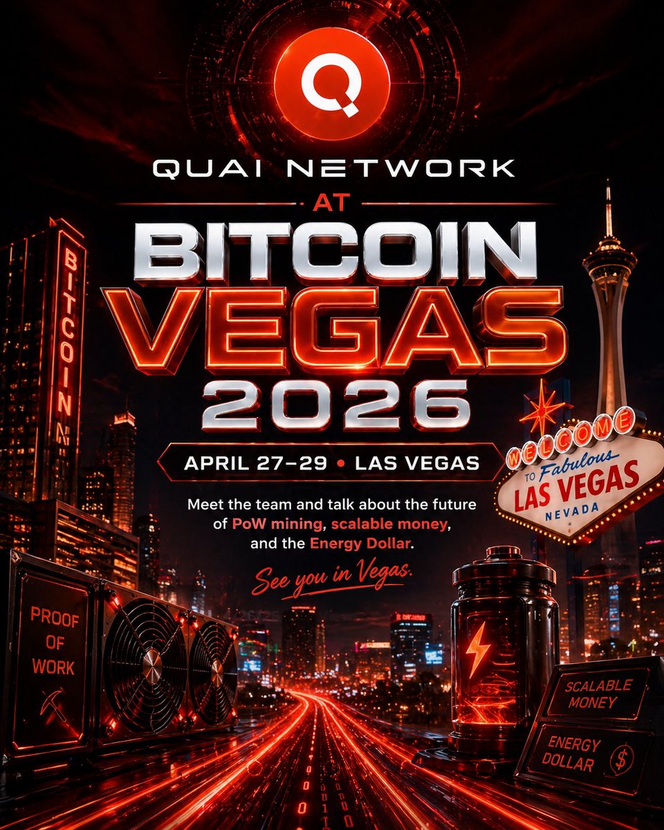 joseangelSP500's tweet image. #QuaiNetwork #QUAI #BitcoinVegas2026 #BitcoinConference #ProofOfWork #EnergyDollar