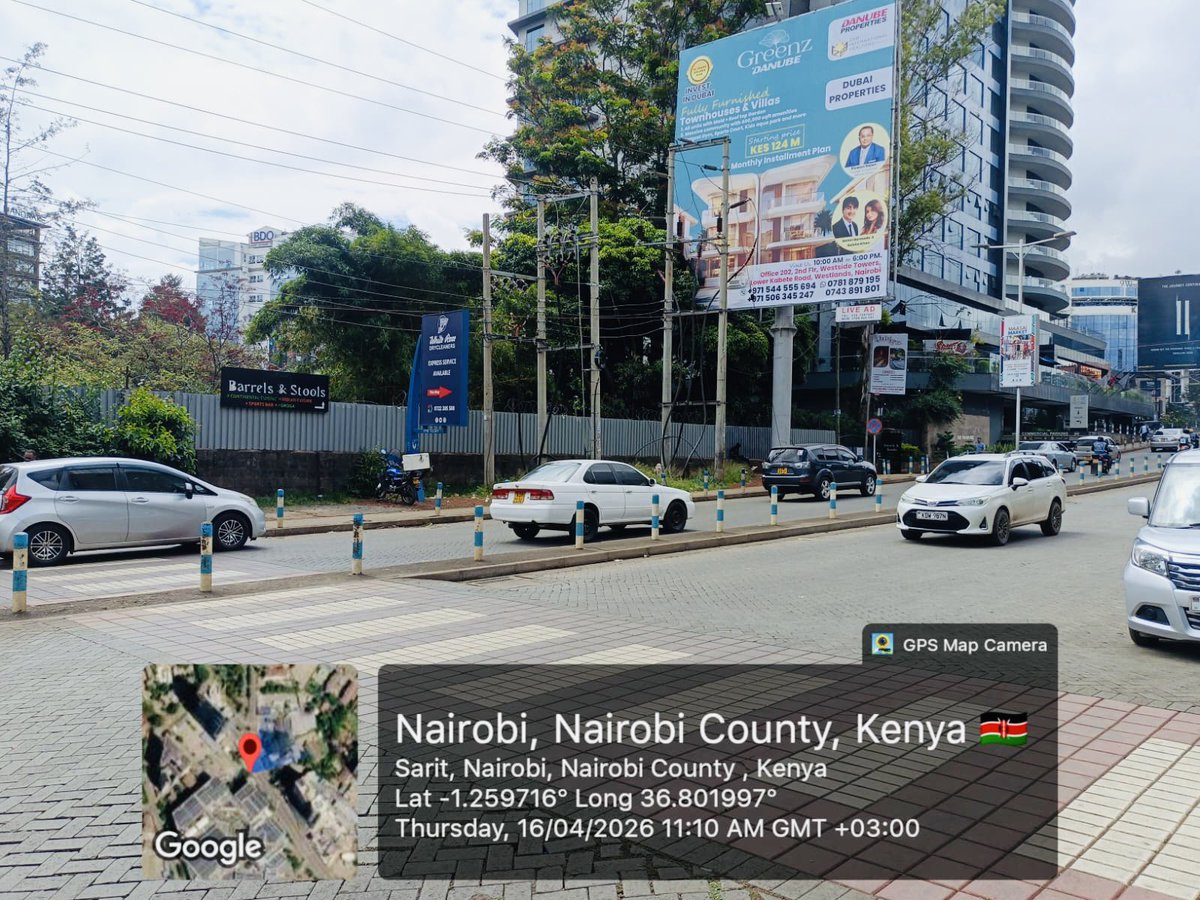 barmedasmwanza's tweet image. Billboard in Nairobi featuring Greenz by Danube Villas &amp;amp; Townhouses . Fully Furnished 🌟 Special Discounts 
Call / Whatsapp : +971 544 555 694 / +254 781 879 195
Welcome to Danube Properties Kenya Office.
Location: 
Westside Tower ,2nd Floor , Office No. 252, Westlands
#Nairobi