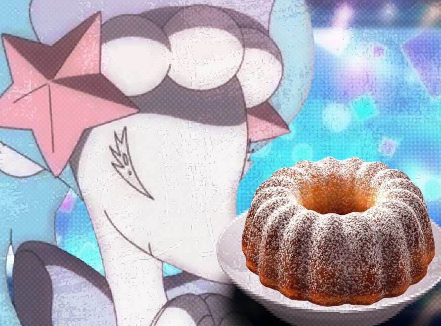 OceanicOperatta's tweet photo. Geeetings, judges. I’m aware of hoopa’s love for donuts, but I’ve noticed the other judges are expecting a cake… To compromise, I’ve made a simple but sweet Bundt cake. I hope you enjoy! https://t.co/OAjgzji1lc