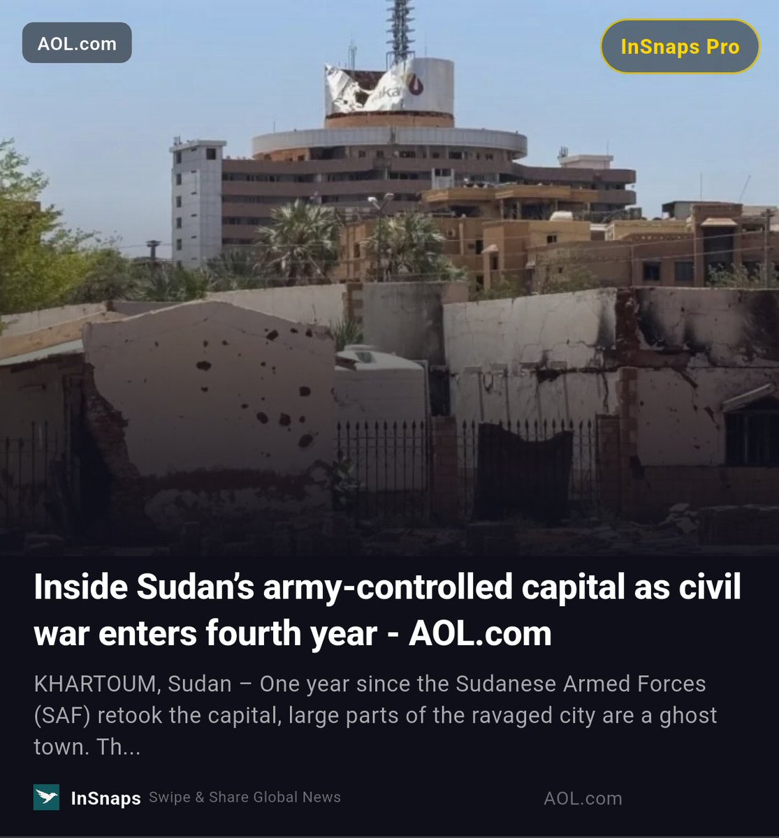 BuildWtPrakhar's tweet image. Inside Sudan’s army-controlled capital as civil war enters fourth year - AOL.com

Discover this on InSnaps. insnaps.app/a/L_9Ynix4tH9E…

#Aolcom #Civil #War #Sudans #Sudan #Sudanese #Geopolitics