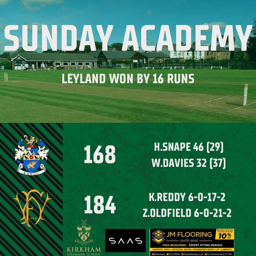 Kirkham & Wesham CC tweet media