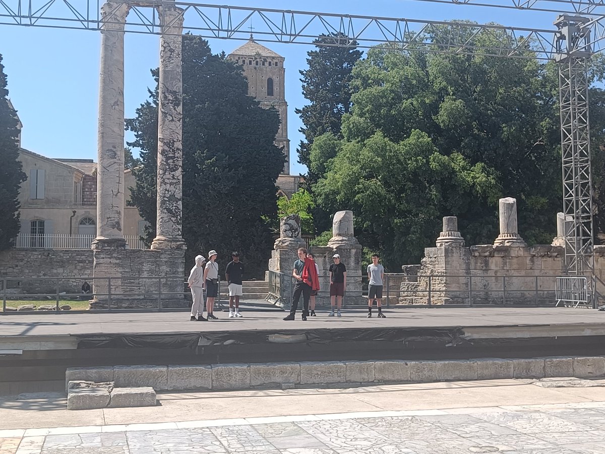 DGSClassics's tweet photo. At the ancient Roman theatre - let the performances begin! https://t.co/uhhmHN1TpT