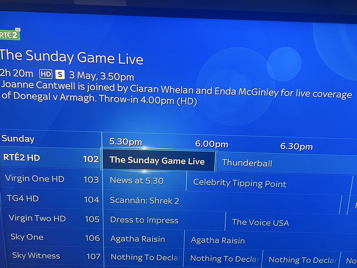 bobdebilde's tweet image. Think someone on @TheSundayGame was trying to get ahead of themselves 🤣 #gaa #sundaygame