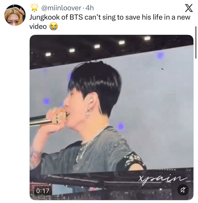 KhallKookie's tweet photo. Maybe if army's didn't coddle Jimins solos and ignore hate tweets on JK they would know. Bc this started with Jimins fans making clips of JK then DMing bIinks and VlPs to drag JK. Then of course, since it was the entire song, everyone pointed out how Jimin sounded like trembling shit and got their own fav dragged even worse! Then the rest of BTS. 

So if yall want to know what happened... Jimin solos desperation happened. They didn't think it through, clearly.