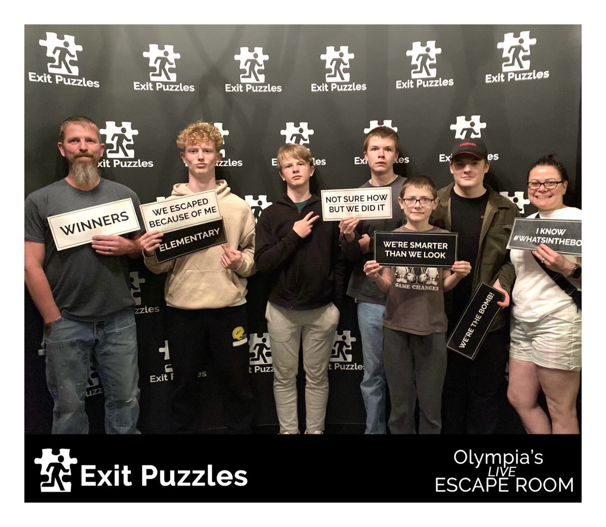 ExitPuzzles's tweet image. Escaped with 38 seconds remaining…
Great job guys! That was really close 😜

ExitPuzzles.com - Olympia Escape Room 

#EscapeRoom #EscapeRooms #Olympia #WashingtonState