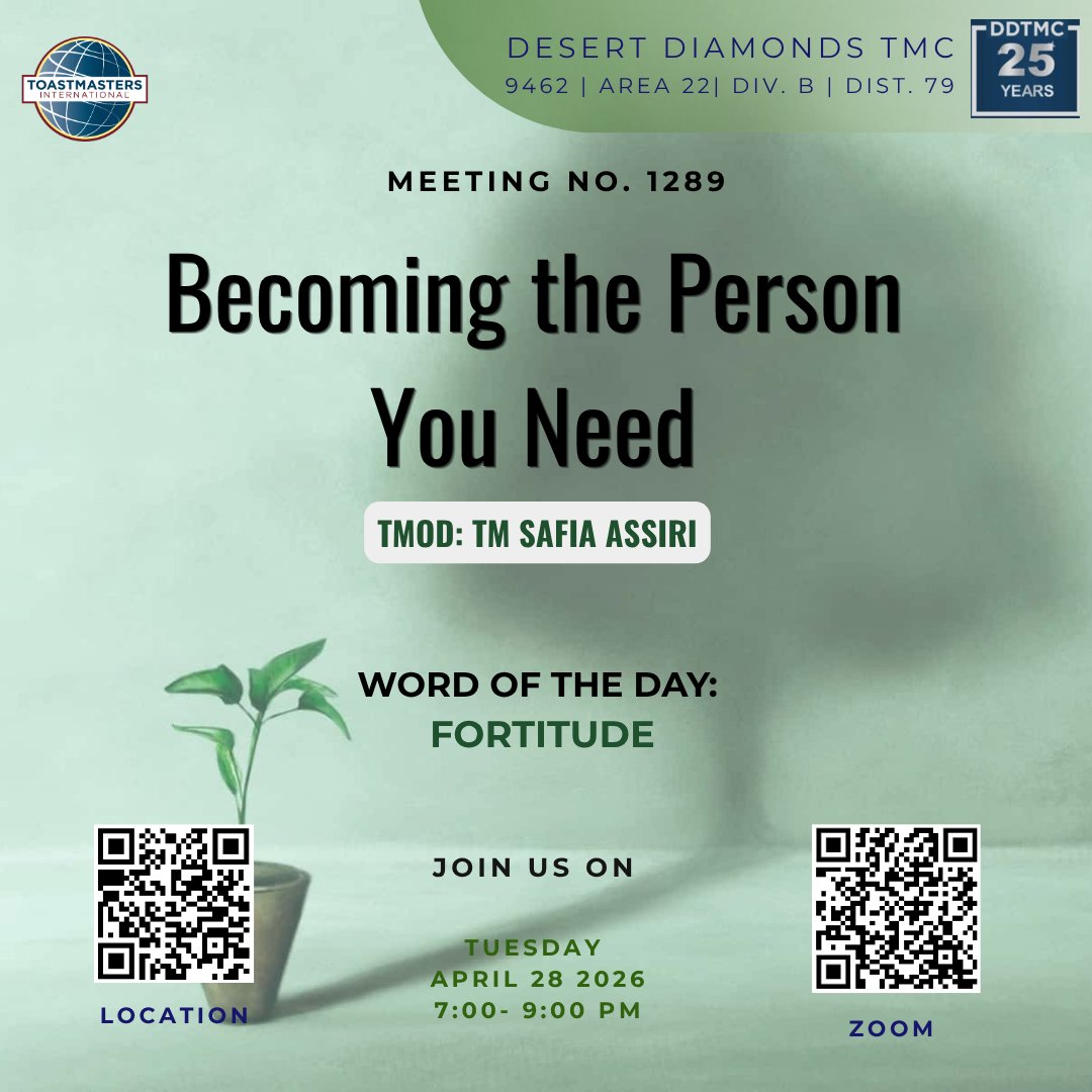 Desert Diamonds Toastmasters Club tweet media