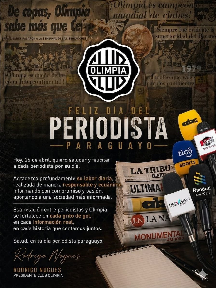 ¡Feliz día del Periodista Paraguayo! 🎤📝🇵🇾