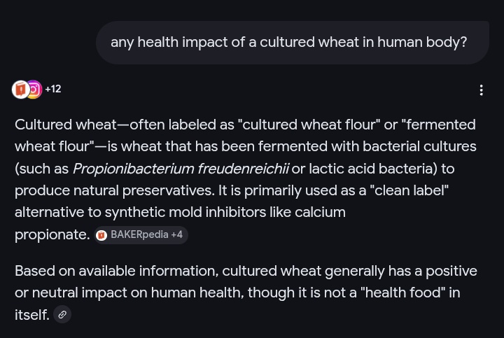 freedonnymil's tweet image. Why Does Some of the  Breads of these Days Doesn't Spoil Quick? 
Observe The Screenshot below and Learn. 

So when next you're buying bread check if cultured wheat is amongst the nutritional contents. If you see it on the label, Don't buy‼️

#Bread
#EducationalContent
#BadBread