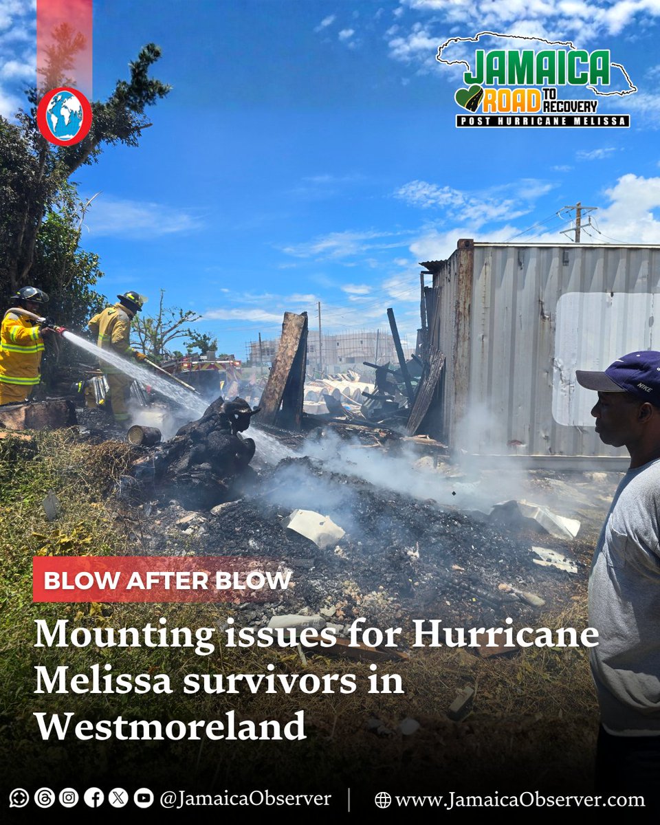 JamaicaObserver's tweet image. From surviving Hurricane Melissa, living for months without electricity and now trying to rebuild amid rising cost of living, including juggling increasing fuel prices brought on by the war in the Middle East, residents of Westmoreland are questioning whether their suffering will