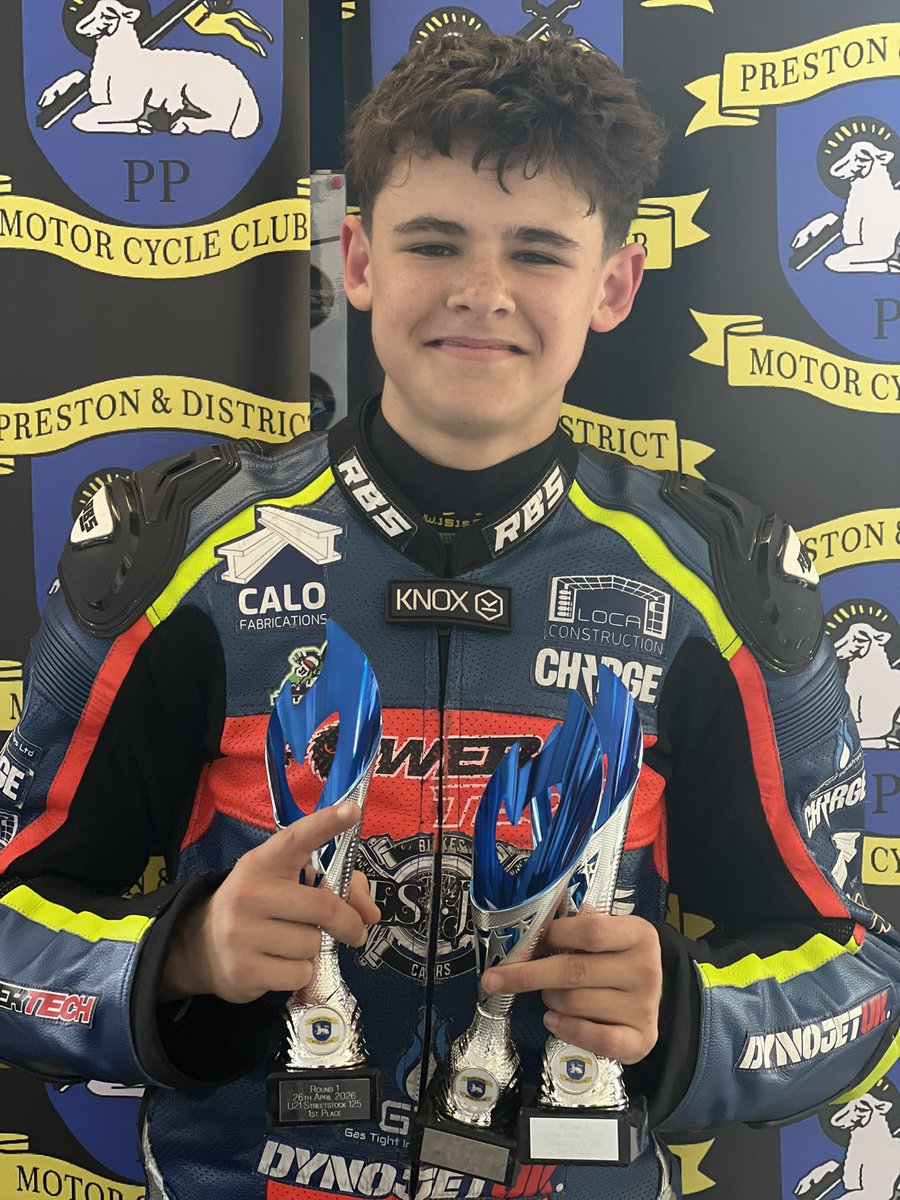 HudsonKaiCooper's tweet photo. RESULTS REPORT
@AutoCycleUnion PDMCC @3SistersCircuit 

Brilliant day up at Preston & District ACU club with @PowertechUK at Three Sisters, Wigan

Great fun, well organised & a great turnout in the 125cc classes.

🥇🥇Streetstock 125
🥇🥇Streetstock 125 U21
🥇🥇Evo Tech 

⏱️🏅PDMCC Evo Tech Lap Record - 59.370