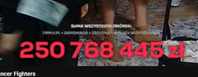 Qertynn's tweet photo. @Dexerto At the finalle they've raised over 250 milion złoty !!!! https://t.co/f8yWMERyYv