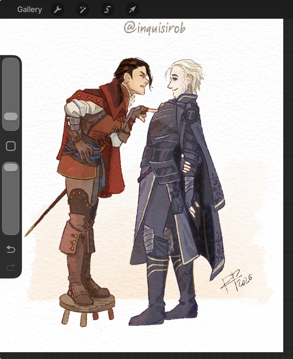 inquisirob's tweet image. This angry gremlin (my PC bard) will tolerate no more such blatant disrespect (forehead kisses) from the unnaturally lanky tyrant (the 6’13 tall Grave Domain cleric), and that’s that! 💀😡

#dnd